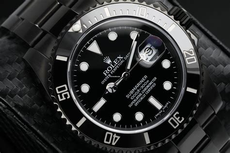 dark rolex|Rolex all black submariner.